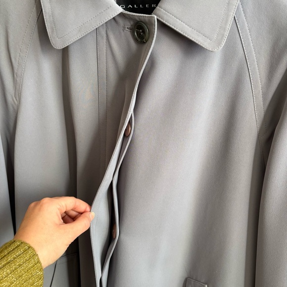 Gallery Women's Gray Trench Coat - Picture 6 of 11